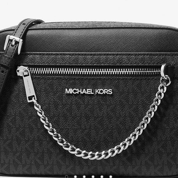 Michael Kors jet set large logo, Crossbody bag black - Picture 2 of 8